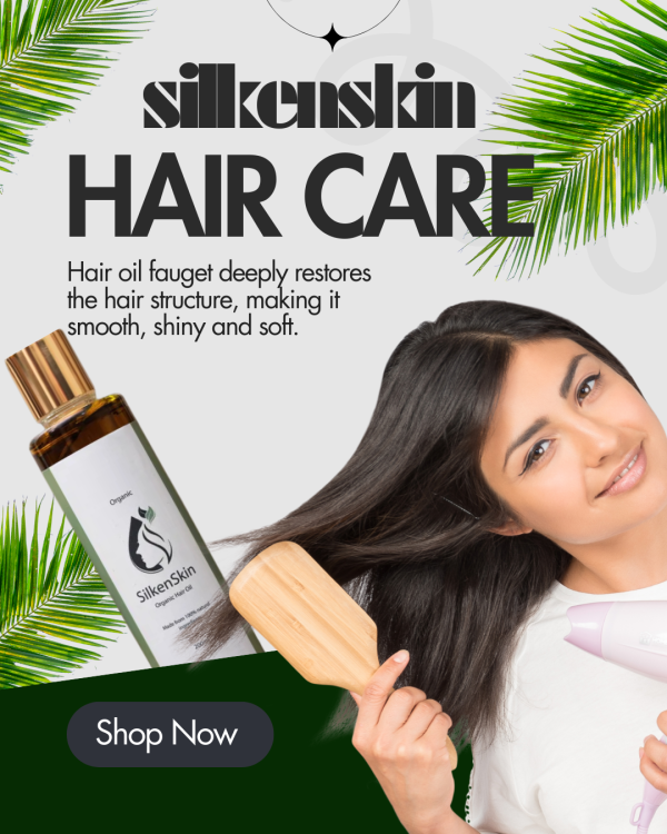 Silkenskin organic hair oil